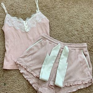 Baby pink pajama set